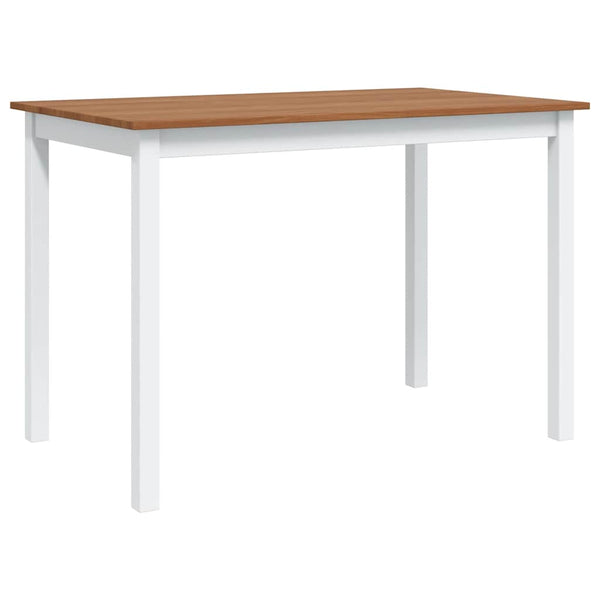 5-teilige Essgruppe Braun/Weiß