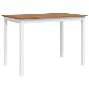 5-teilige Essgruppe Braun/Weiß