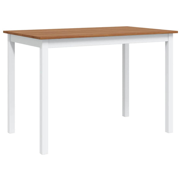 5-teilige Essgruppe Braun/Weiß