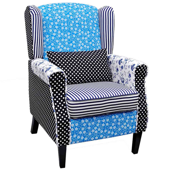 Sessel mit Patchwork-Design Stoff