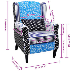 Sessel mit Patchwork-Design Stoff