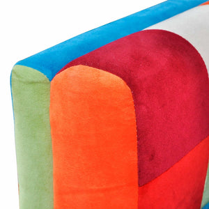 Patchwork Sessel mit Verchromten Beinen
