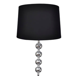 Schwarze Stehlampe mit Kugel-Dekor