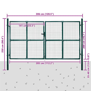 Gartengitter für Tor Zaun Tür und Wand 300 x 200 cm