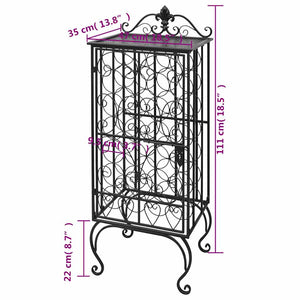Metall Flaschenregal für 28 Flaschen