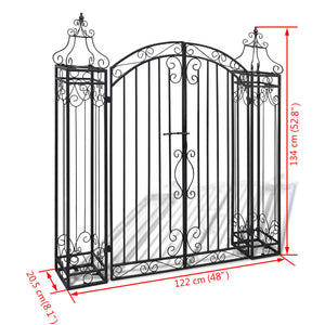 Schmiedeeisen Gartentor 122x134cm