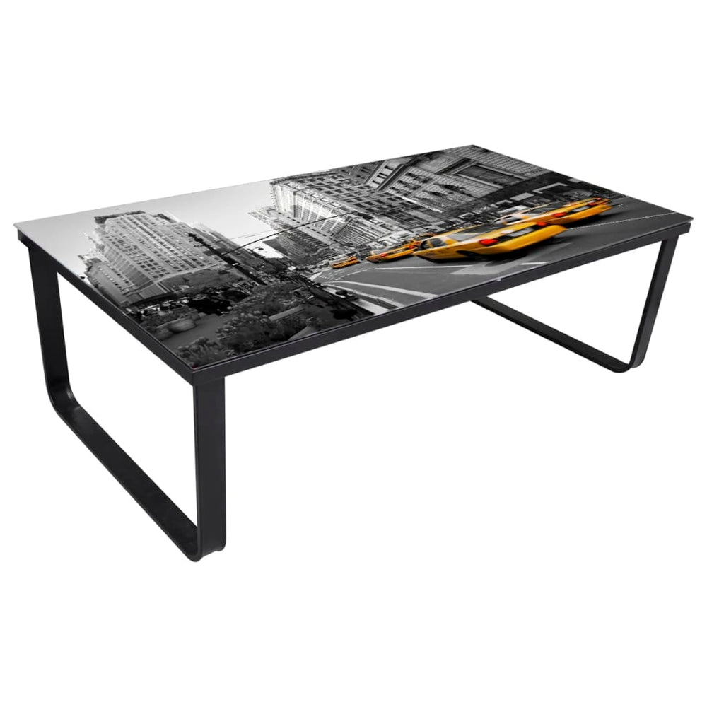 Couchtisch Rechteckig mit Glasplatte