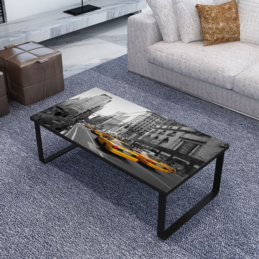 Couchtisch Rechteckig mit Glasplatte