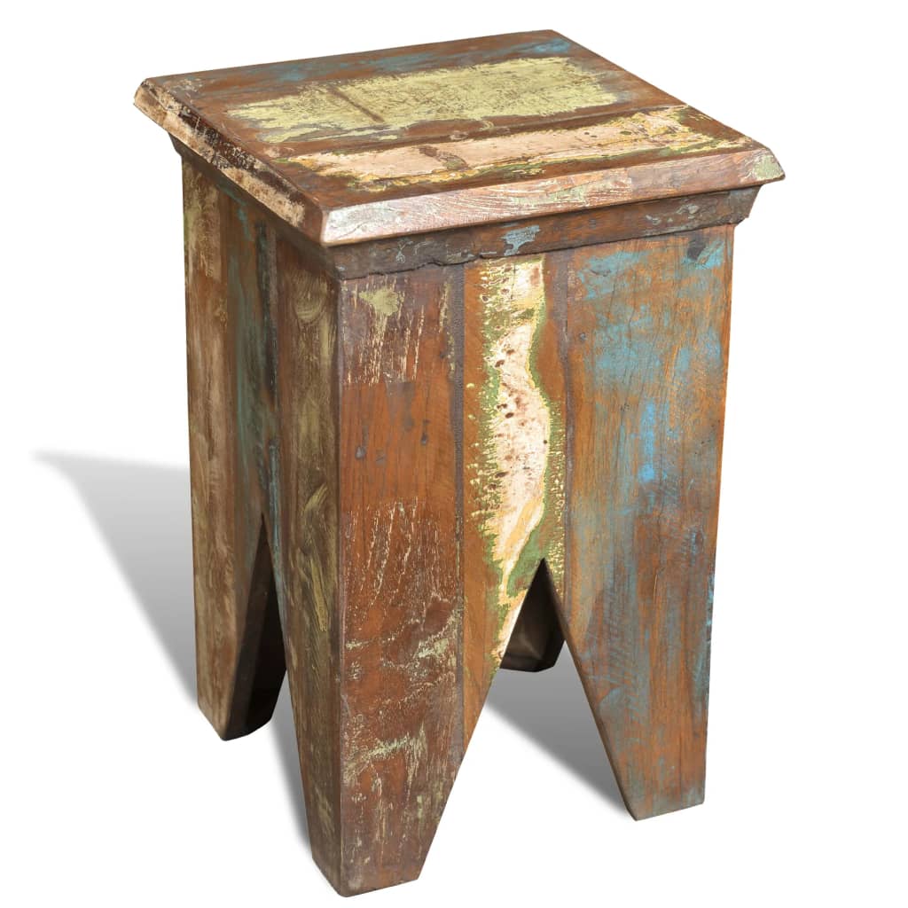 Massivholz Hocker Altholz