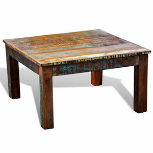 Quadratischer Couchtisch Altholz