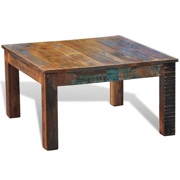 Quadratischer Couchtisch Altholz