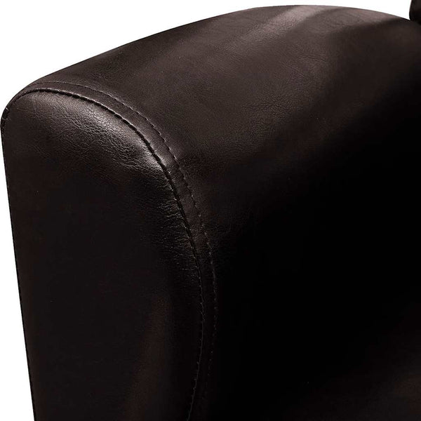 vidaXL Fauteuil marron foncé en similicuir