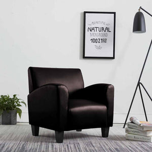 vidaXL Fauteuil marron foncé en similicuir