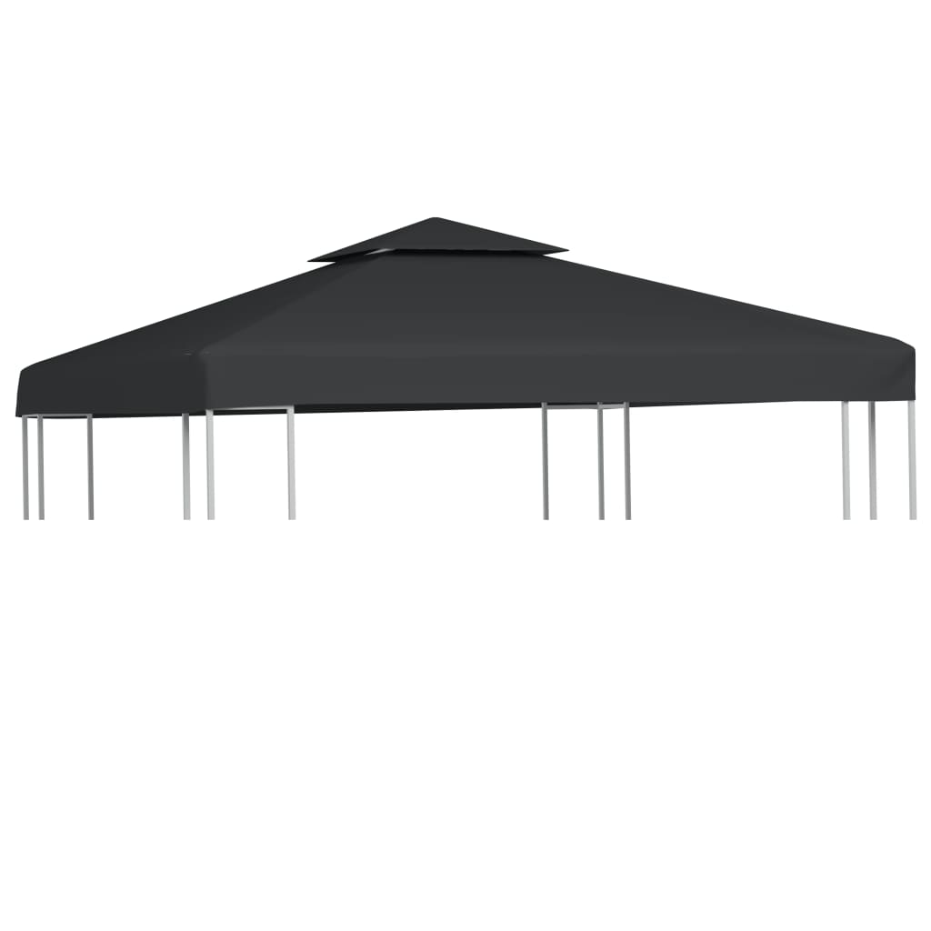 Pavillon Ersatzdach Dunkelgrau 3x3 m
