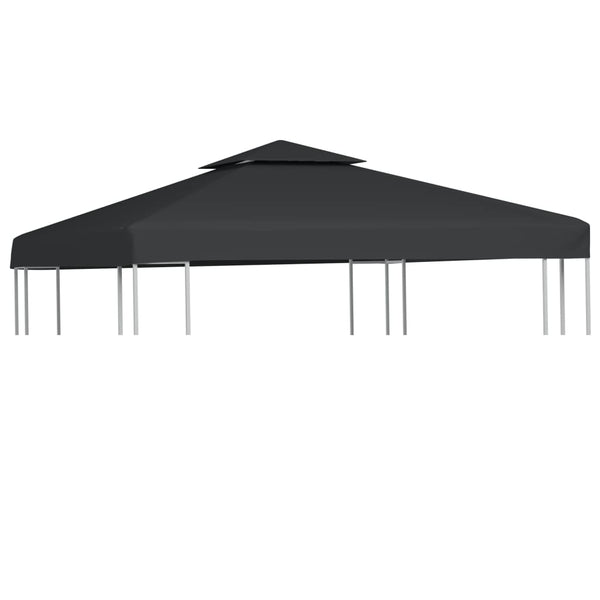 Pavillon Ersatzdach Dunkelgrau 3x3 m