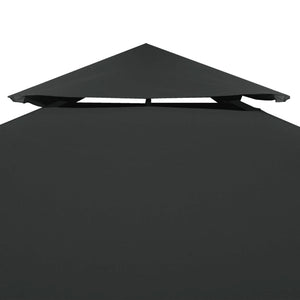 Pavillon Ersatzdach Dunkelgrau 3x3 m