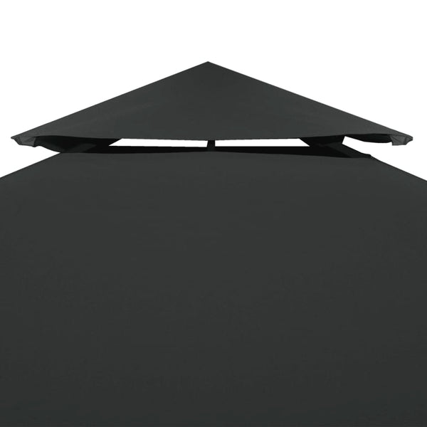 Pavillon Ersatzdach Dunkelgrau 3x3 m