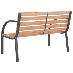 Gartenbank Holz & Eisen, 120 cm