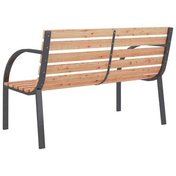 Gartenbank Holz & Eisen, 120 cm