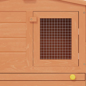 Großer Kaninchenstall Kleintierhaus Hasenstall mit Dächern Holz