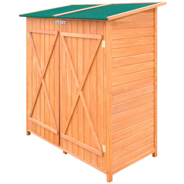 vidaXL Large Wooden Tool Shed