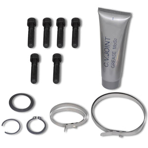 Wellen Set Schwarz Metall