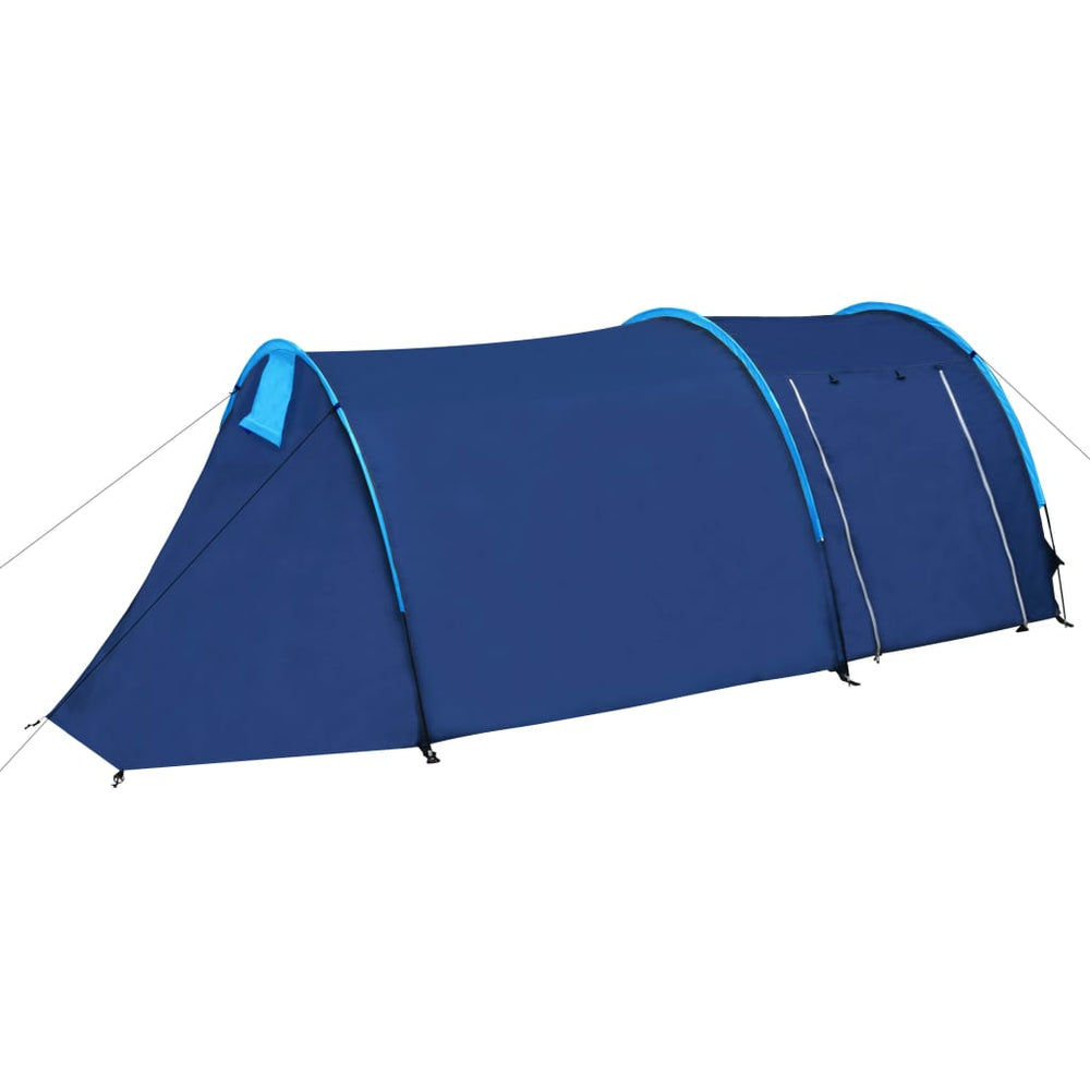 4-Personen Campingzelt Marineblau/Hellblau
