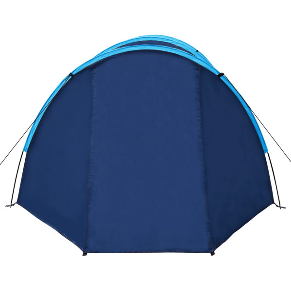 4-Personen Campingzelt Marineblau/Hellblau