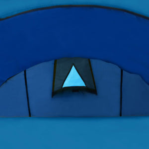 4-Personen Campingzelt Marineblau/Hellblau