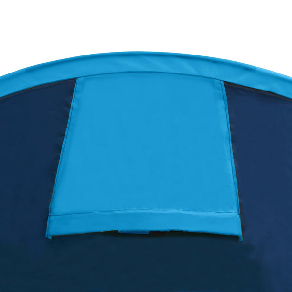 4-Personen Campingzelt Marineblau/Hellblau