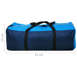4-Personen Campingzelt Marineblau/Hellblau