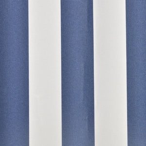 Markisenbespannung Canvas Blau & Weiß 3 x 2,5 m (ohne Rahmen)