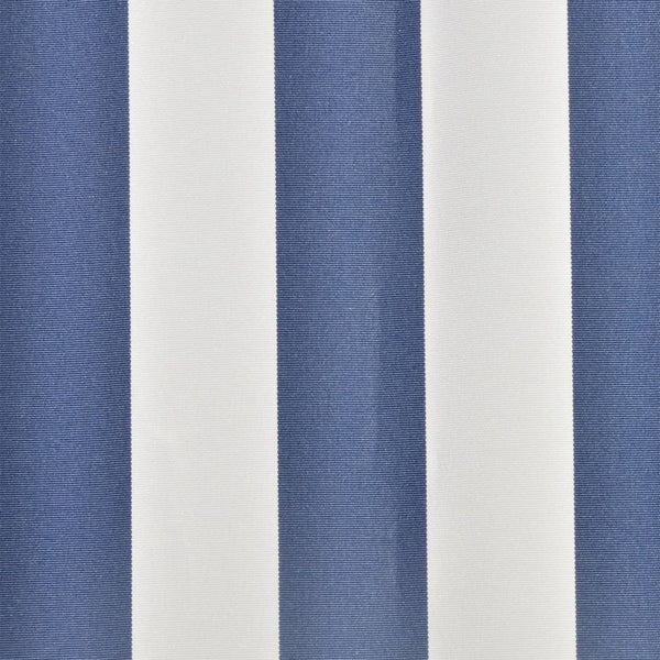 Markisenbespannung Canvas Blau & Weiß 3 x 2,5 m (ohne Rahmen)