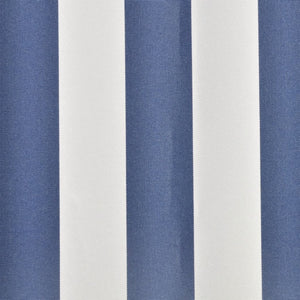 Markisenbespannung Canvas Blau & Weiß 6x3 m (ohne Rahmen)