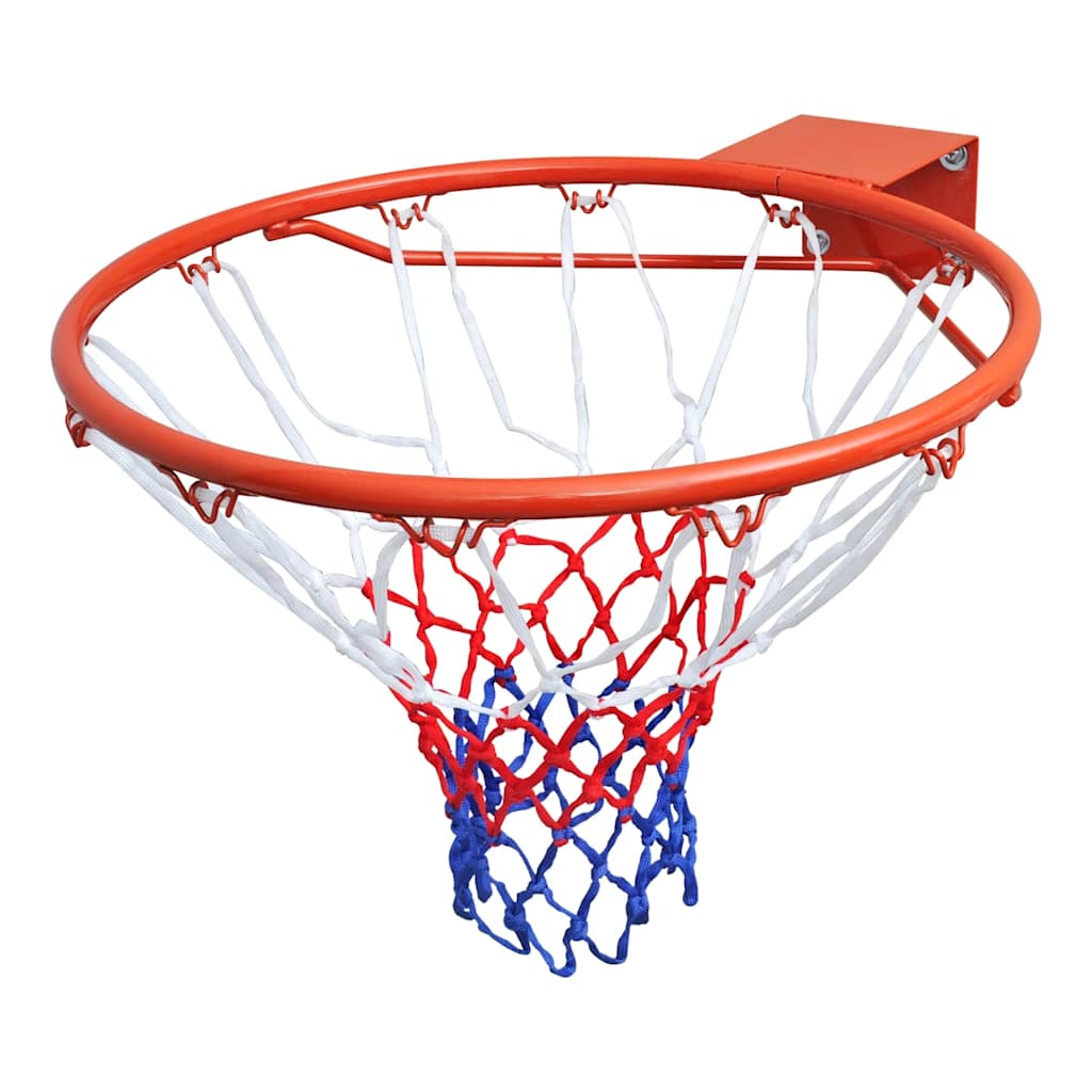 vidaXL Panier de basket avec filet orange 45 cm