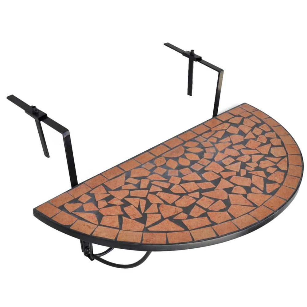 Balkon Hängetisch Mosaik Terracotta