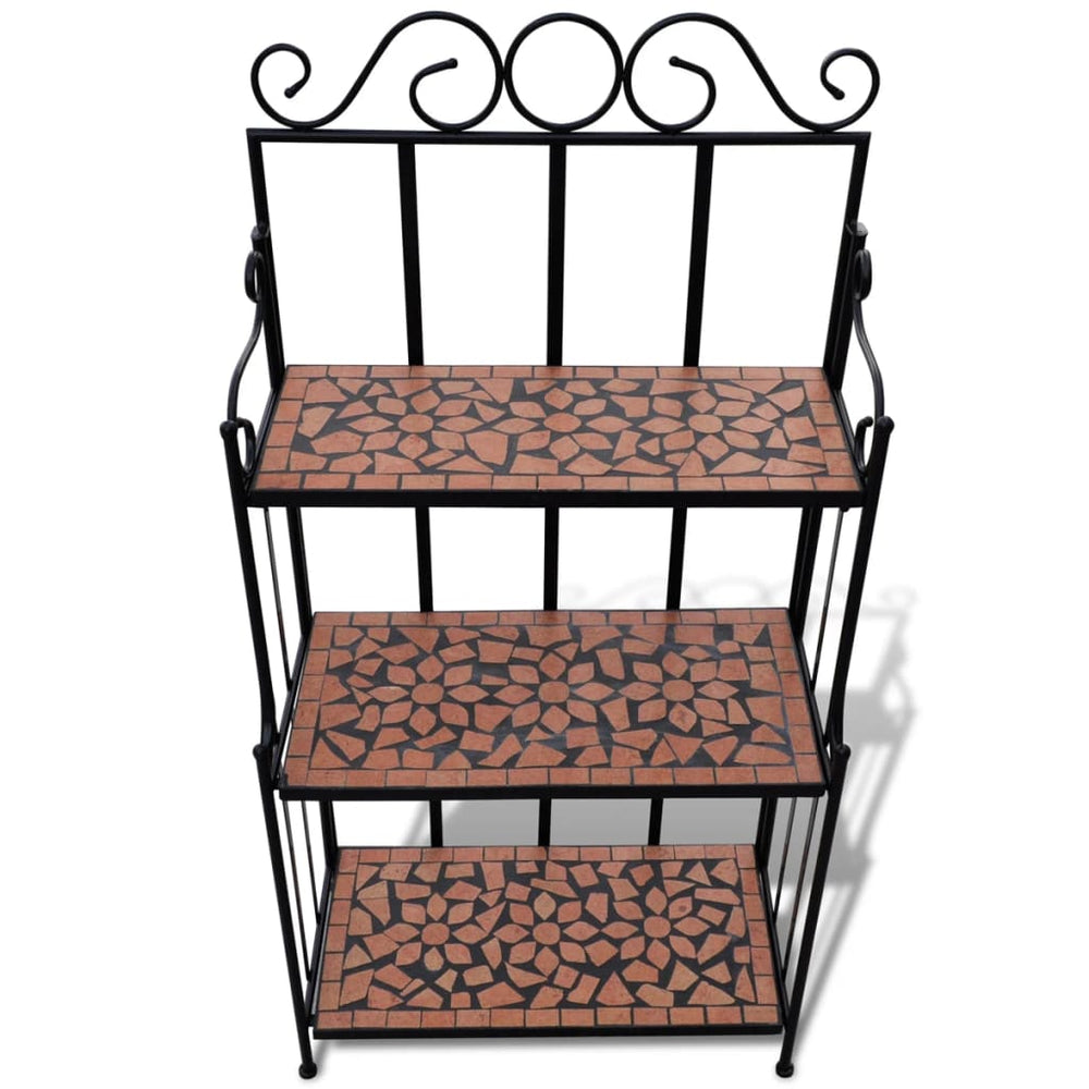 Mosaik Pflanzenständer Terracotta