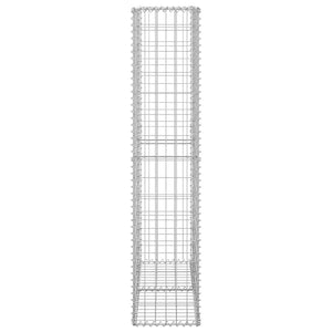 Steinkorb Gabione mit Deckeln Verzinkter Draht 150×100×30 cm