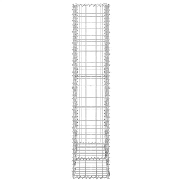 Steinkorb Gabione mit Deckeln Verzinkter Draht 150×100×30 cm