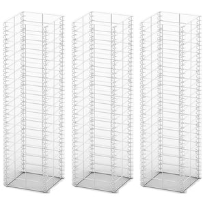 Gabionen-Set 3-tlg. Verzinkter Draht 25×25×100 cm