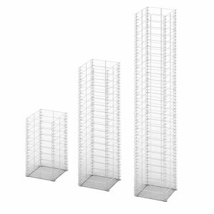 Gabionen-Set 3-tlg. Verzinkter Draht
