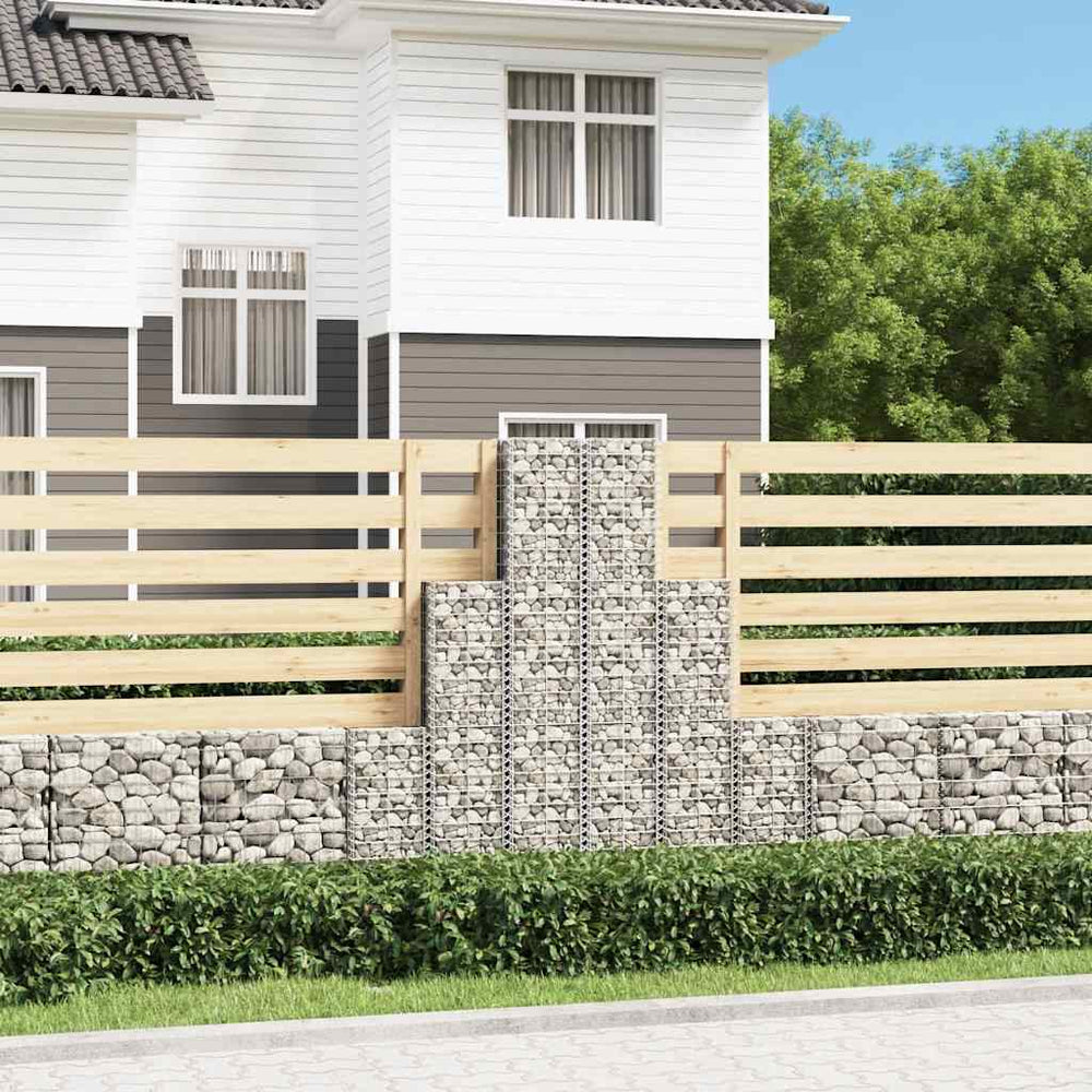 vidaXL Gabion Set 6-Piece Galvanised Wire