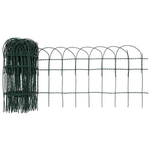 Beetzaun Pulverbeschichtetes Eisen 10x0,4 m