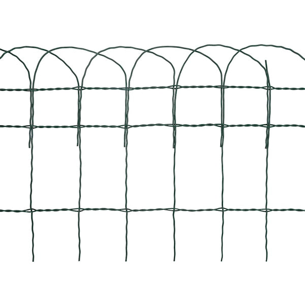 Beetzaun Pulverbeschichtetes Eisen 10x0,4 m