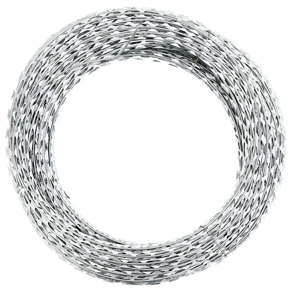 Stacheldraht Concertina Klingendraht Verzinkter Stahl 100 m