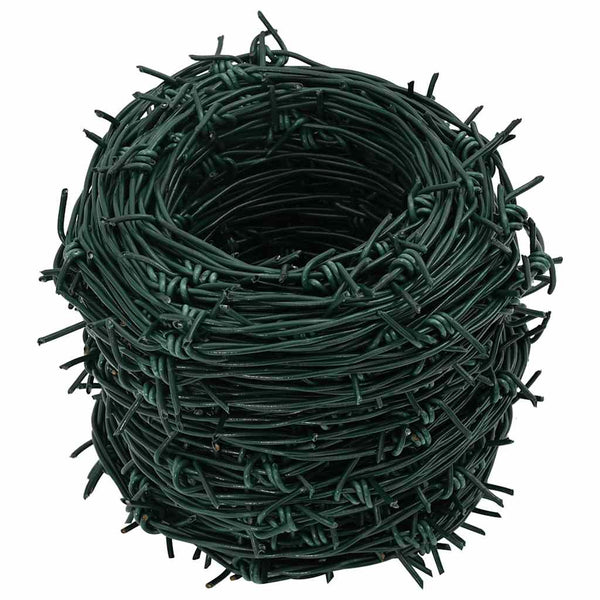 Stacheldraht Grün 100 m