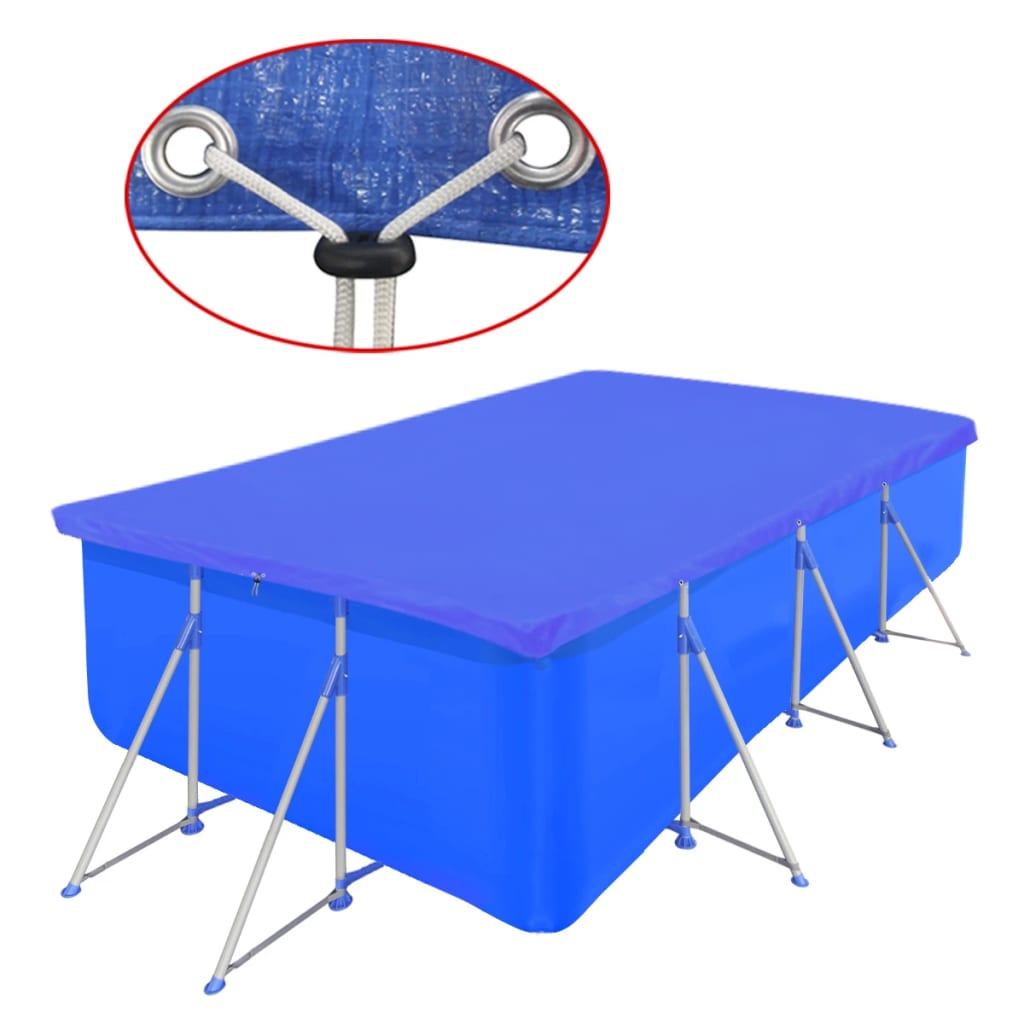 Rechteckige Poolabdeckung 394x207 cm