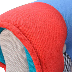vidaXL Armchair with Patchwork Design Fabric