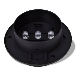 6x Außenlampe Sonnenlichtset Zaunlicht Schwarz