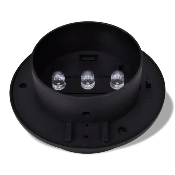 6x Außenlampe Sonnenlichtset Zaunlicht Schwarz